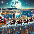 Santa Over Hong Kong